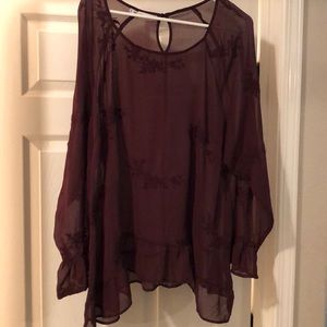 Maroon Blouse.